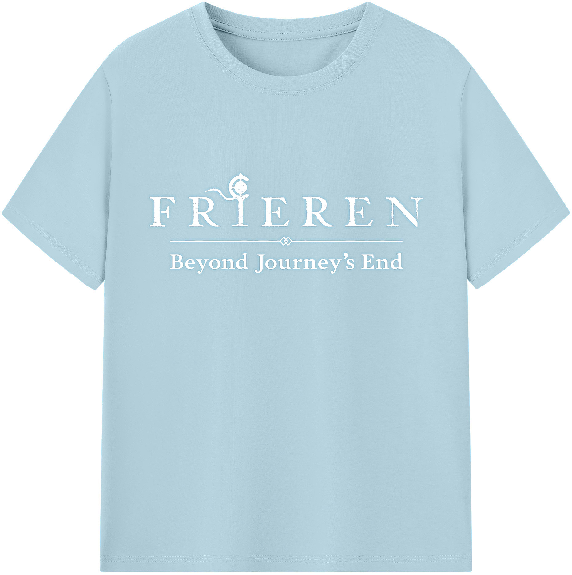 （画像用） 葬送のフリーレン Frieren 綿100％半袖Tシャツ（フロントプリント）